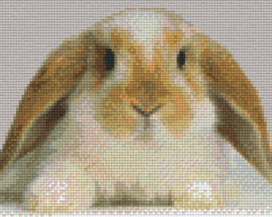 Rabbit Head Four [4] Baseplate PixelHobby Mini-mosaic Art Kit